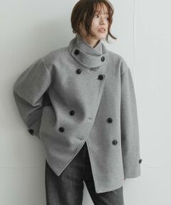 Sonny Label / サニーレーベル その他アウター | メルトンジャージースタンドカラーコート