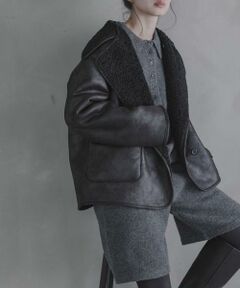 Sonny Label / サニーレーベル その他アウター | リバーシブルフェイクムートンボアコート