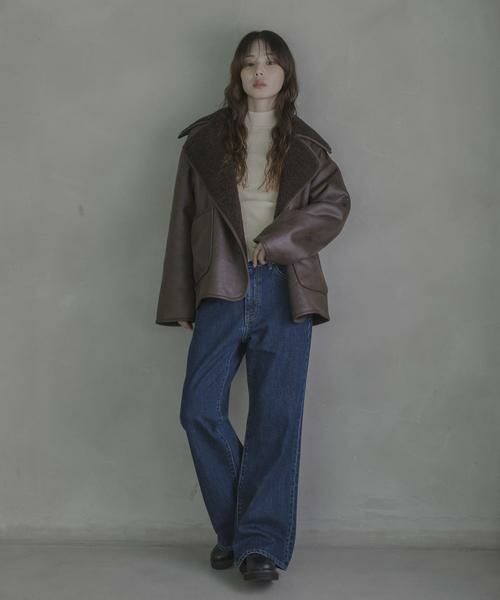 Sonny Label / サニーレーベル その他アウター | リバーシブルフェイクムートンボアコート | 詳細5