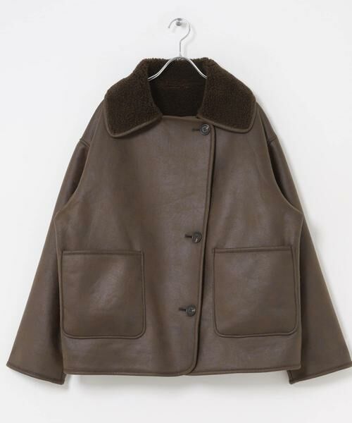 Sonny Label / サニーレーベル その他アウター | リバーシブルフェイクムートンボアコート | 詳細8