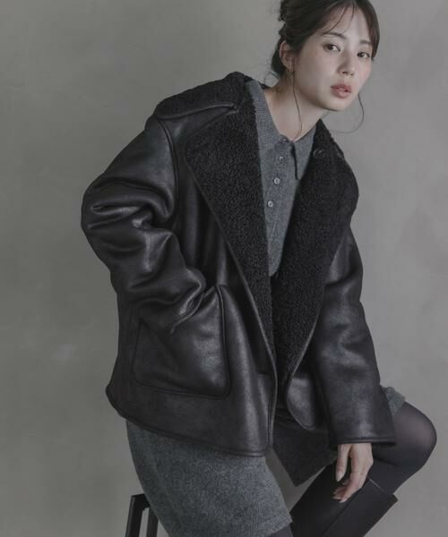 Sonny Label / サニーレーベル その他アウター | リバーシブルフェイクムートンボアコート | 詳細15