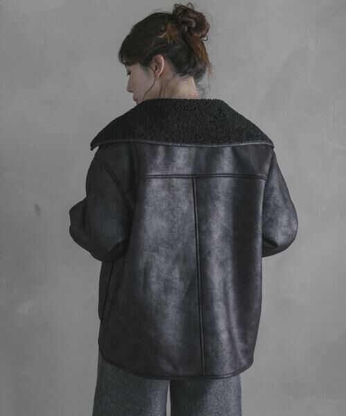 Sonny Label / サニーレーベル その他アウター | リバーシブルフェイクムートンボアコート | 詳細18