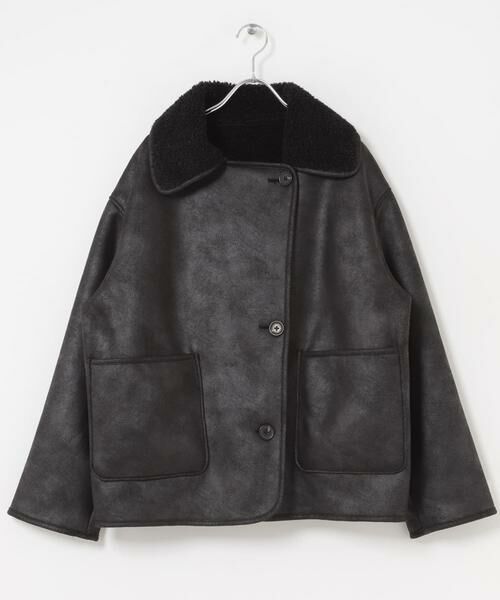 Sonny Label / サニーレーベル その他アウター | リバーシブルフェイクムートンボアコート | 詳細22