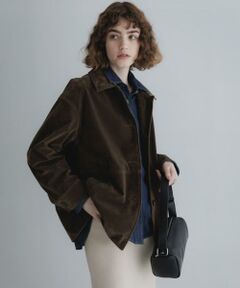 Sonny Label / サニーレーベル ブルゾン | フェイクスエードファーカラーブルゾン