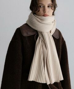 Sonny Label / サニーレーベル マフラー・ショール・スヌード・ストール | リブニットマフラー