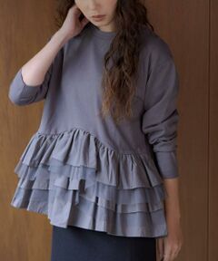Sonny Label / サニーレーベル Tシャツ | 『WEB限定』ペプラムチュールフリルカットソー
