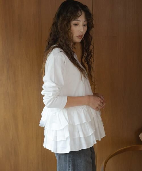 Sonny Label / サニーレーベル Tシャツ | 『WEB限定』ペプラムチュールフリルカットソー | 詳細5