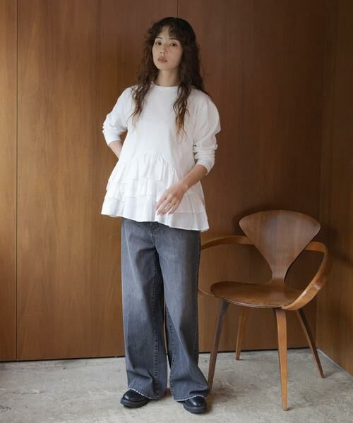 Sonny Label / サニーレーベル Tシャツ | 『WEB限定』ペプラムチュールフリルカットソー | 詳細7