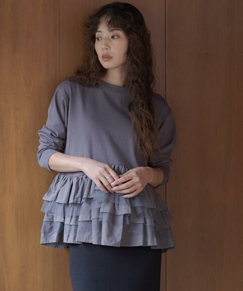 Sonny Label / サニーレーベル Tシャツ | 『WEB限定』ペプラムチュールフリルカットソー | 詳細19