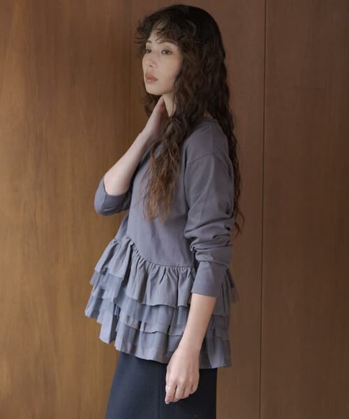 Sonny Label / サニーレーベル Tシャツ | 『WEB限定』ペプラムチュールフリルカットソー | 詳細20