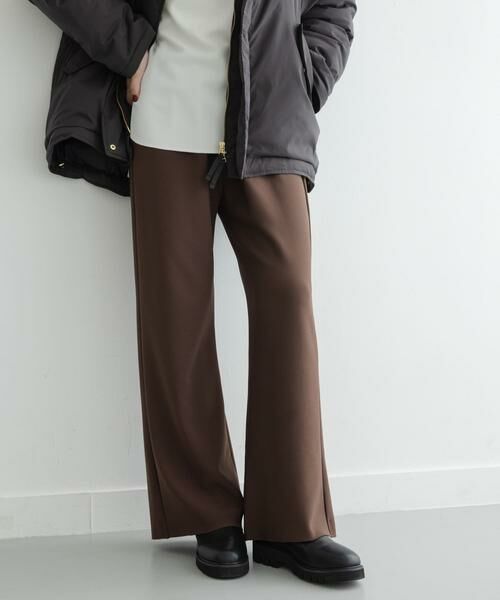 Sonny Label / サニーレーベル その他パンツ | ストレッチジョーゼットジャージーパンツ | 詳細1