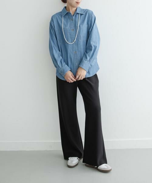 Sonny Label / サニーレーベル その他パンツ | ストレッチジョーゼットジャージーパンツ | 詳細29