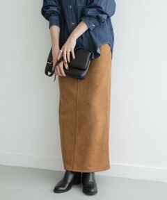 Sonny Label / サニーレーベル ロング・マキシ丈スカート | ストレッチフェイクスエードスカート