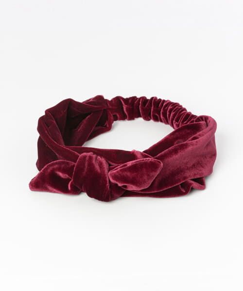 ＊＊Sonny Label / サニーレーベル カチューシャ・カチューム・その他 | 2WAYベロアターバン∴（ワイン）