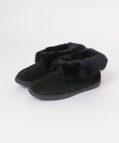 ＊＊Sonny Label / サニーレーベル ブーツ（ショート丈） | MINNETONKA　SHEEPSKIN ANKLE BOOT（Black）