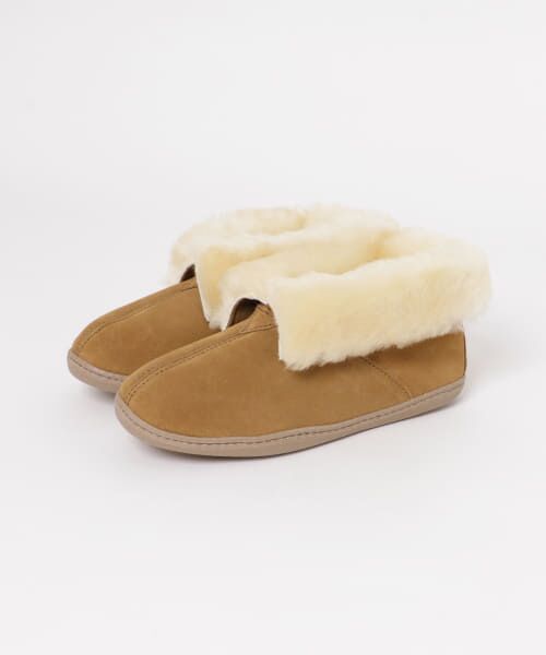 ＊＊Sonny Label / サニーレーベル ブーツ（ショート丈） | MINNETONKA　SHEEPSKIN ANKLE BOOT（G Tan）