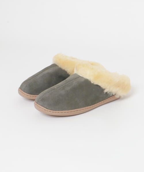 ＊＊Sonny Label / サニーレーベル スニーカー | MINNETONKA　SHEEPSKIN MULE（Gray）