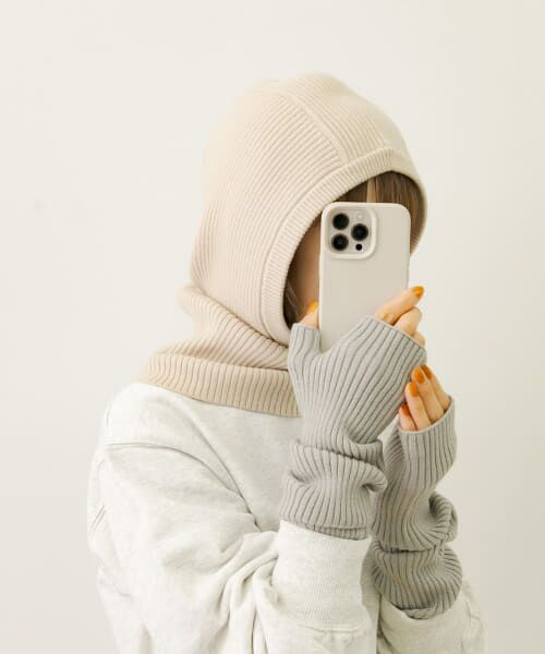 ＊＊Sonny Label / サニーレーベル ニットキャップ | リブニットバラクラバ（オフ）