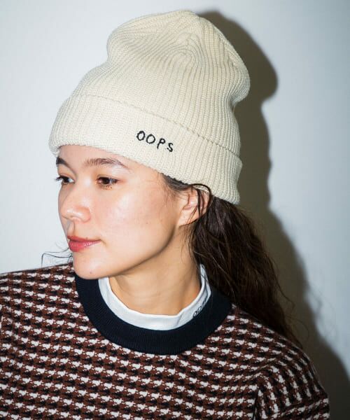 セール】 OOPS 刺繍ニット帽 （ニットキャップ）｜＊＊Sonny