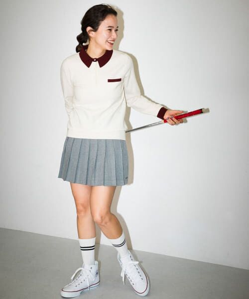 ＊＊Sonny Label / サニーレーベル スカート | OOPS　ウォームプリーツスカート（グレー）