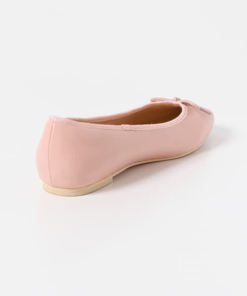 DEMI-LUXE ヒューシャピンク スエード バレエシューズ 23cm ヒップス HIPS モアレチュールバレエシューズ （ピンク