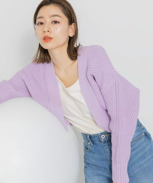 LGB ルグランブルー ニットボレロ L.G.B. 美品 LGB ルグランブルー ロング カーディガン ボレロ