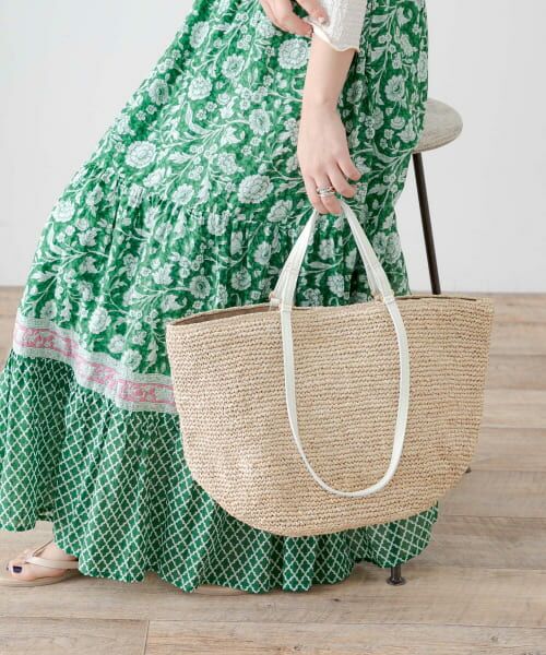 ＊＊Sonny Label / サニーレーベル トートバッグ | VIOLA d’ORO　2WAYラフィアバッグ（bianco）