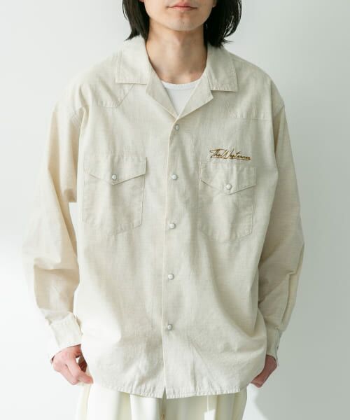 セール】 『別注』ELY×Sonny Label 開襟シャンブレーシャツ
