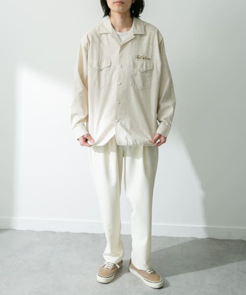 マリンフランセーズ　ネルシャンブレー　シャツジャケット　新品未使用　サイズ2 セール】 『別注』ELY×Sonny Label 開襟シャンブレーシャツ