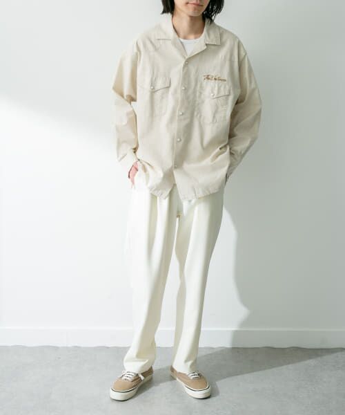 セール】 『別注』ELY×Sonny Label 開襟シャンブレーシャツ