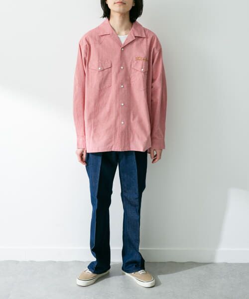 セール】 『別注』ELY×Sonny Label 開襟シャンブレーシャツ