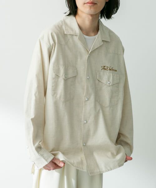 マリンフランセーズ　ネルシャンブレー　シャツジャケット　新品未使用　サイズ2 セール】 『別注』ELY×Sonny Label 開襟シャンブレーシャツ