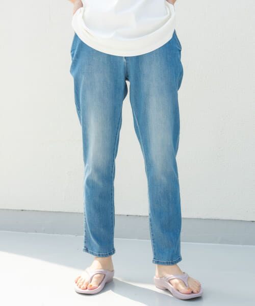 Moname モナーム スリムストレート デニム 新品 23 MBL