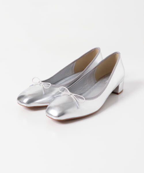 le babe バレエシューズ ホワイト シルバー 中古・古着通販】SHISEI (シセイ) GATHER BALLET バレエシューズ