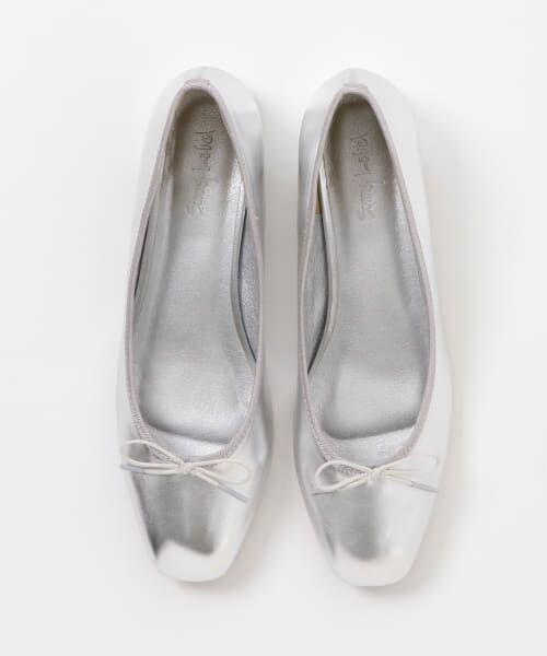 le babe バレエシューズ ホワイト シルバー 中古・古着通販】SHISEI (シセイ) GATHER BALLET バレエシューズ