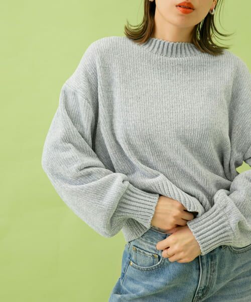 ＊＊Sonny Label / サニーレーベル ニット・セーター | 『新色追加』モールヤーンニットプルオーバー（アイスグレー）