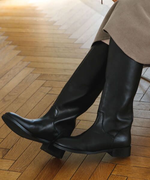 ＊＊Sonny Label / サニーレーベル ブーツ（ショート丈） | REMME　バックジップロングブーツ（BLACK）