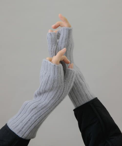 セール】 William Brunton Hand Knits リブ編みアームウォーマー