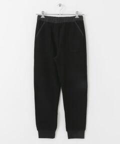 GLASSY SEA　異素材使いリブパンツ