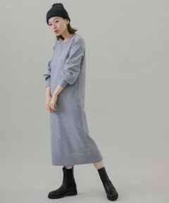 『TALLサイズあり』ウォッシャブルウォームニットワンピース