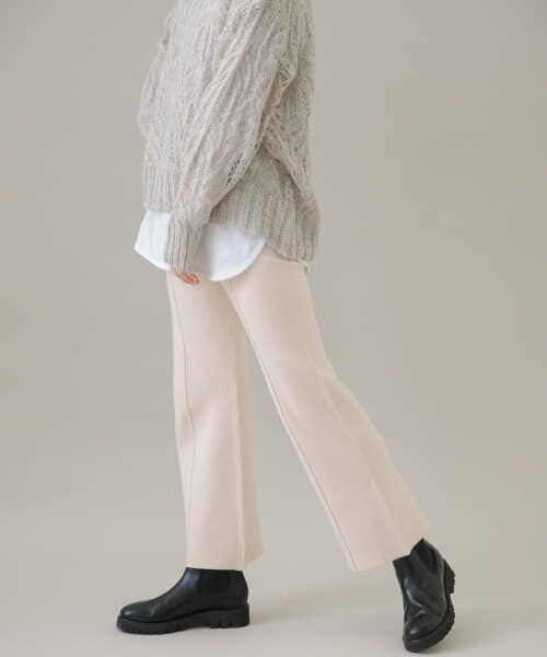 ＊＊Sonny Label / サニーレーベル その他パンツ | 『UR TECH』蓄熱ニットパンツ（アイボリー）