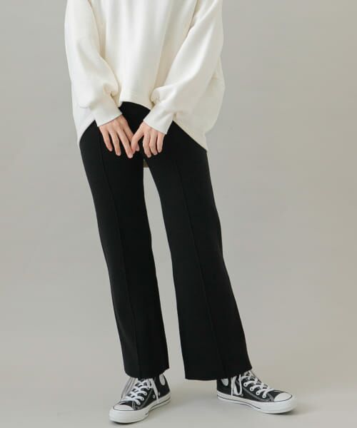 ＊＊Sonny Label / サニーレーベル その他パンツ | 『UR TECH』蓄熱ニットパンツ（ブラック）