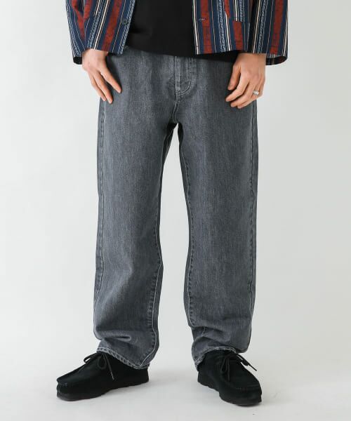 グレー ワイドレッグ デニムパンツ スタッズ付きワイドレッグデニムパンツ - グレー | ZARA Japan