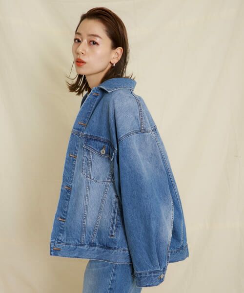 未使用 リヴドロワ オーバーサイズGジャン ARCADE デニムジャケット gジャン 秋服 オーバーサイズ Gジャン