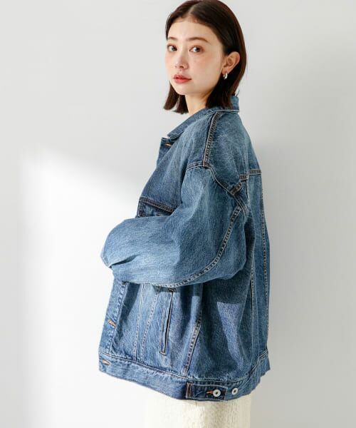 オーバーサイズジャケット ドルマン デニム　綿　Gジャン　プルオーバー　美品 オーバーサイズGジャン （Gジャン・デニムジャケット