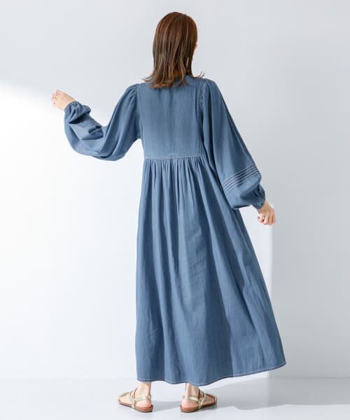 セール】 エンブロイダリーデニムワンピース （ワンピース