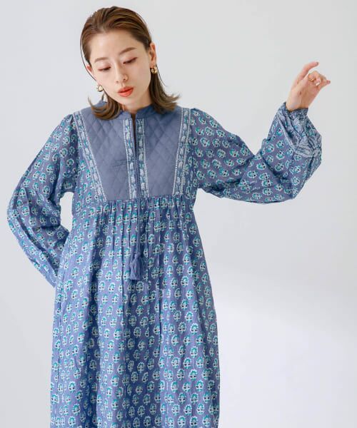 Folks the label ワンピース　セージ Folks the label ワンピース セージ