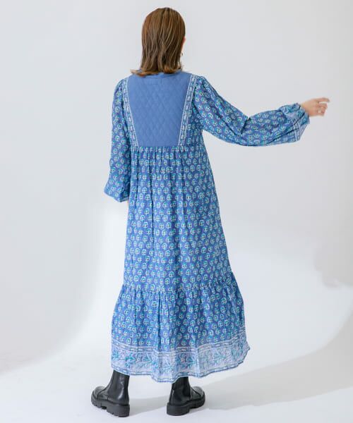 マリンフランセーズ リバティ サファリ生地 バンドカラー