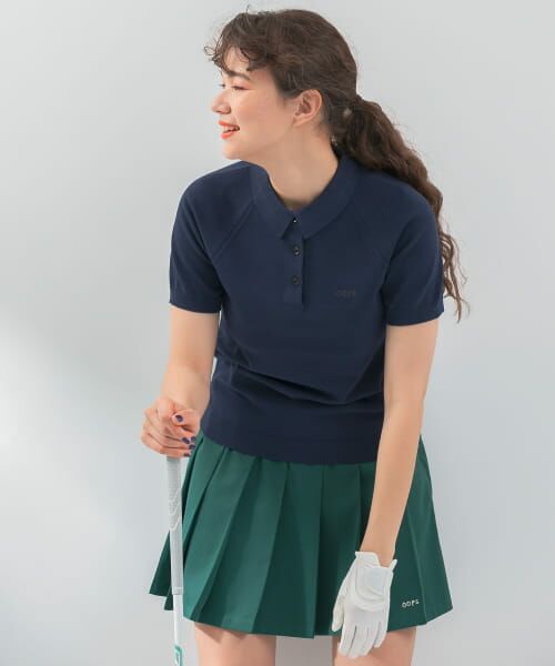 セール】 OOPS 半袖ラグランニットポロシャツ （ポロシャツ