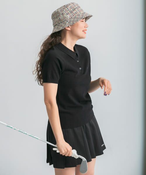 美品 THE RERACS 24SS ラグランニット ショートスリーブポロシャツ 美品 THE RERACS 24SS ラグランニット ショートスリーブポロシャツ